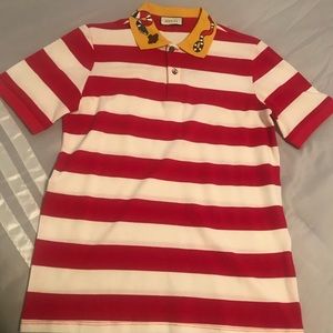 Gucci Cotton Striped Kingsnake Polo